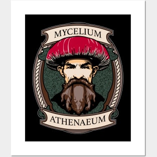 Mycelium Athenaeum Logo Posters and Art